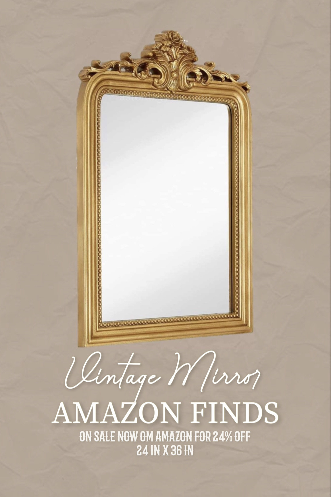 Vintage gold mirror on sale now ✨🤎

#LTKhome #LTKsalealert #LTKstyletip