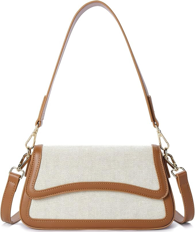 Telena Shoulder Bag for Women, Vegan Leather Women's Shoulder Purses Handbags with 2 Removable St... | Amazon (US)