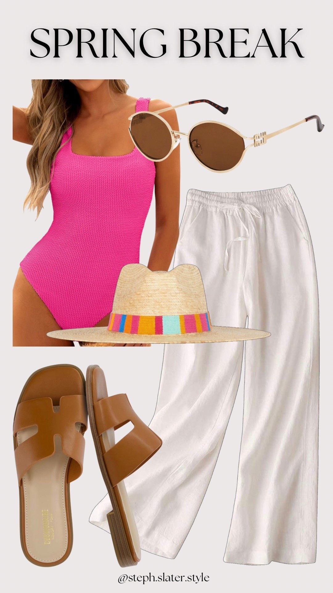 Fun spring break look for your upcoming beach trip  

#LTKSeasonal #LTKootd #LTKOver40