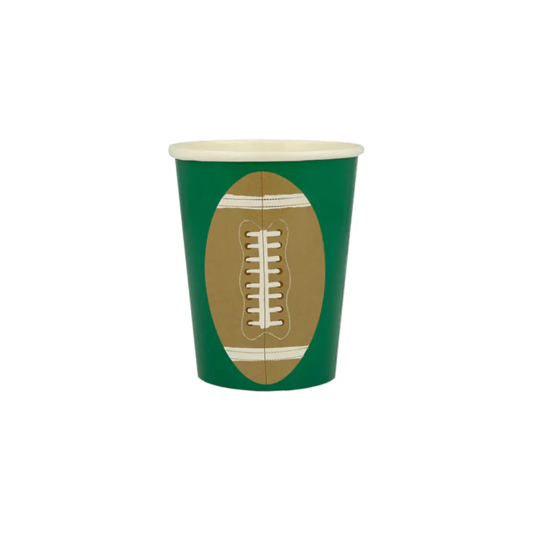 Football Paper Cups | Ellie and Piper