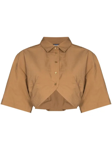 JACQUEMUS LA CHEMISE BALLU CLLR SS BD CR | Farfetch (US)