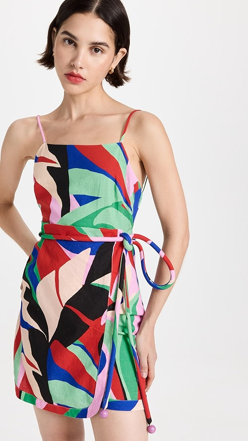 FARM Rio Colorful Monstera Mini Dress | SHOPBOP | Shopbop