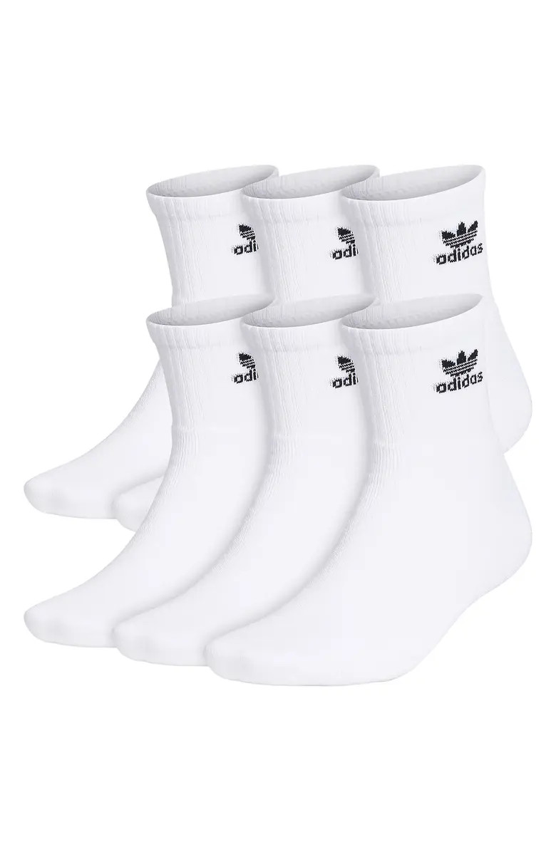 adidas Originals Trefoil 6-Pack Quarter Socks | Nordstrom | Nordstrom