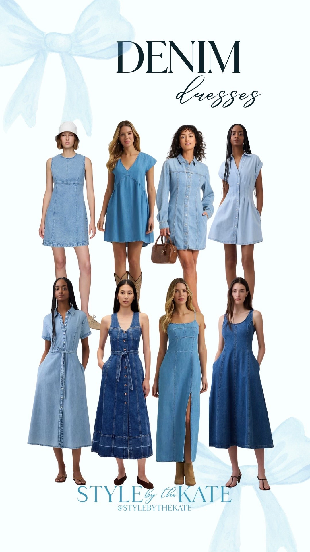 Denim dresses perfect for spring! Pair with sandals, sneakers or boots 💙🤠 

#LTKMidsize #LTKTravel #LTKootd
