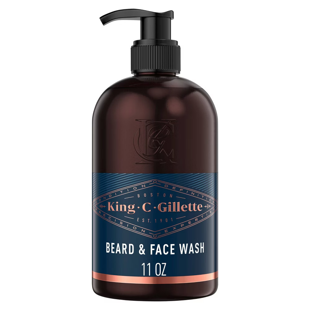 King C. Gillette Men's Beard and Face Wash with Coconut Water - 11.8oz | Target