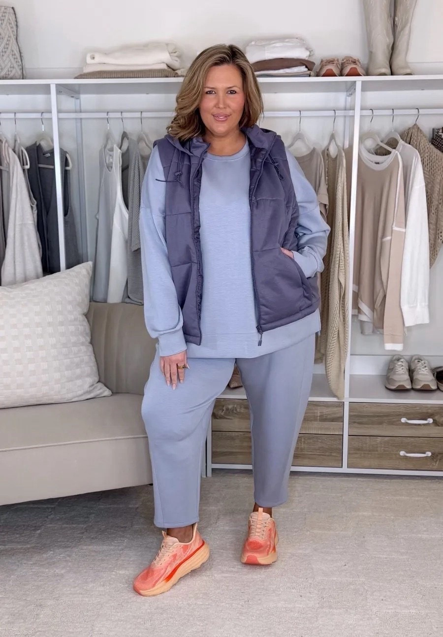 Make sure to shop through the LTK app to get the exclusive discount from now until 3/15! Wearing a 2X in the set! Wearing a 2X in the vest and runs small. Use code ASHLEYDXSPANX sitewide! Plus size fashion, everyday outfit ideas, trendy fashion, ootd, mom style, affordable fashion

#LTKSeasonal #LTKPlusSize #LTKMidsize