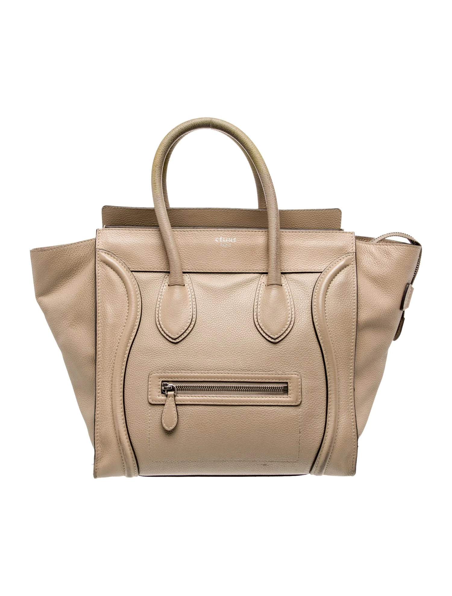 Celine Leather Luggage Mini - Neutrals Handle Bags, Handbags - CEL378325 | The RealReal | The RealReal