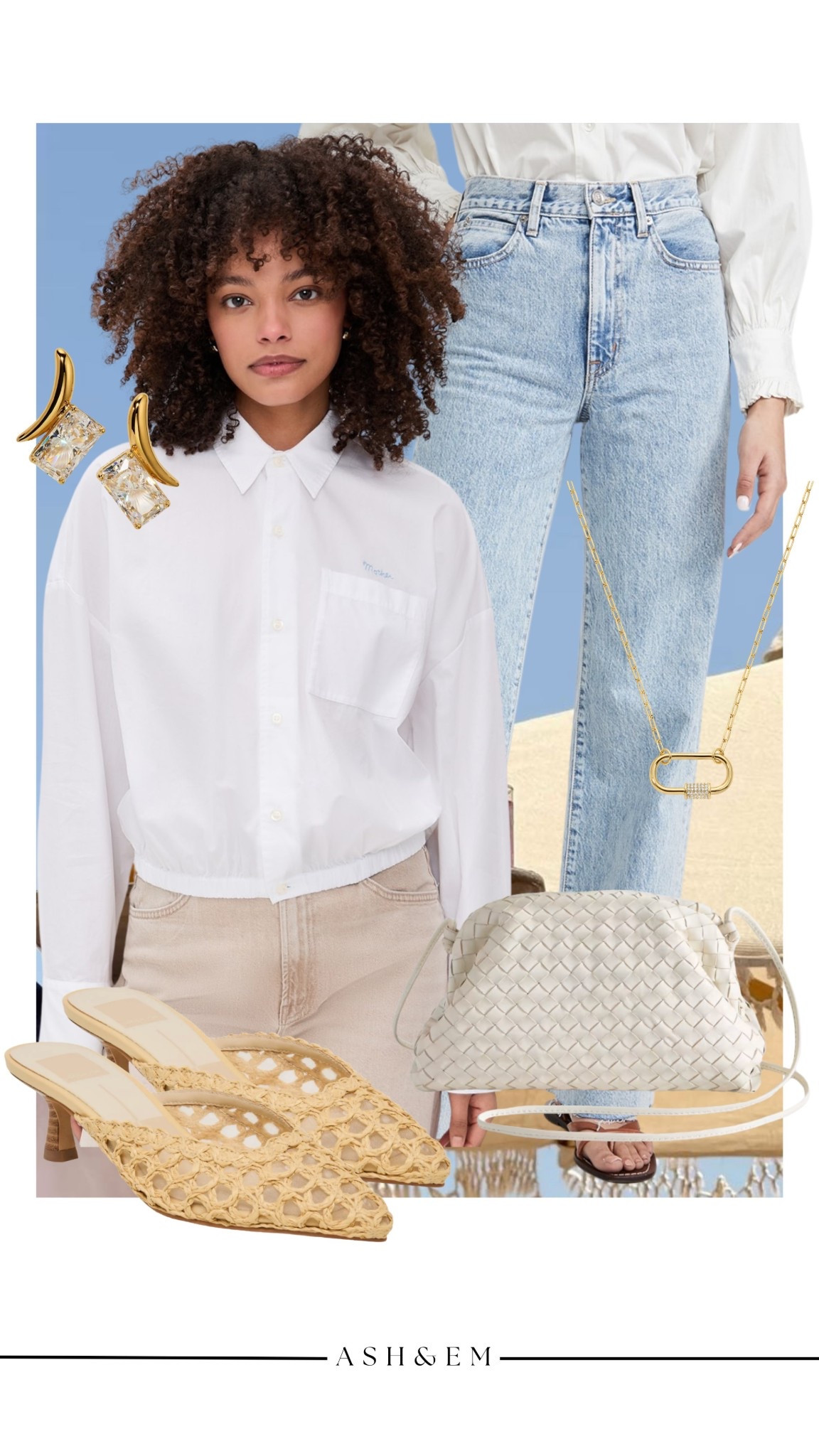 Classic, timeless, and easy outfit idea!

white button up, light wash jeans, leather bag, golden jewelry, women’s fashion, easy outfit 

#LTKootd #LTKgrwm