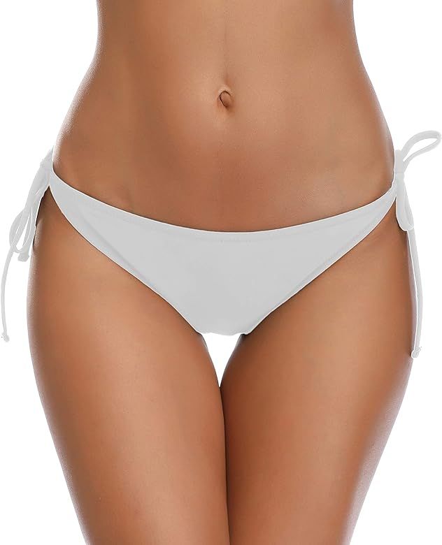 Lanmiya Women's Swim Bottom Tie Side Bikini Bottom Tankini Swimsuit Briefs | Amazon (US)