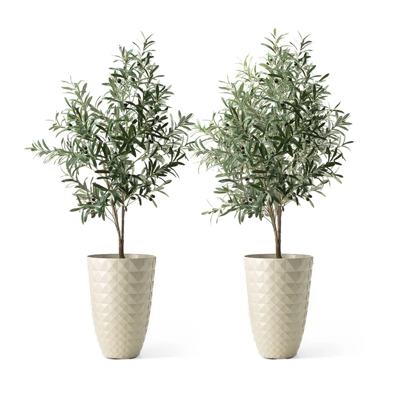 Sainsbury 2 - Piece Resin Pot Planter Set | Wayfair North America