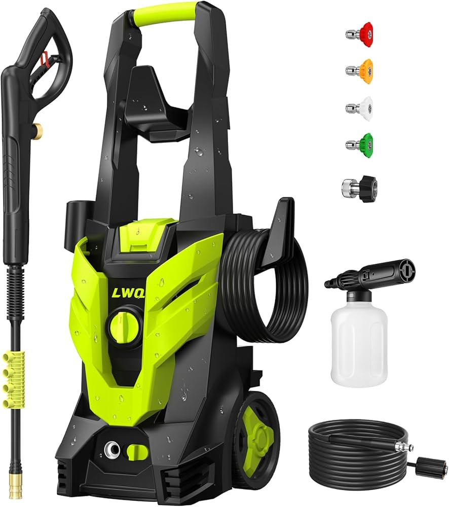 Electric Pressure Washer, 2.5 GPM Power Washer with 4 Quick Connect Nozzles, High Pressure Cleani... | Amazon (US)