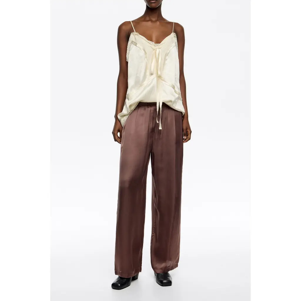 Bimba y Lola Darted Jogger Trousers in Brown at Nordstrom, Size X-Small Eu | Nordstrom