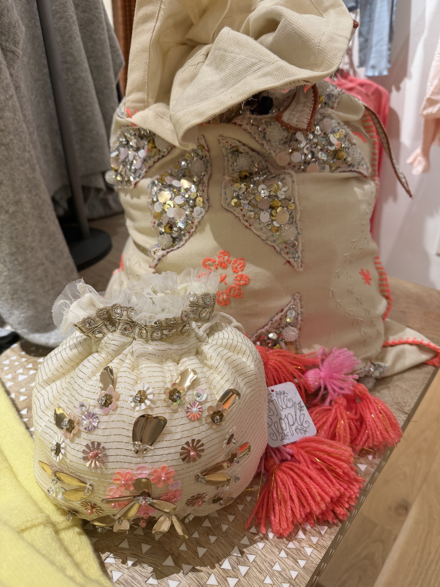 Loving these reusable gift bags from free people! 
#potlibags #freepeople #reusablegiftbags 

#LTKCyberWeek #LTKSeasonal #LTKHoliday