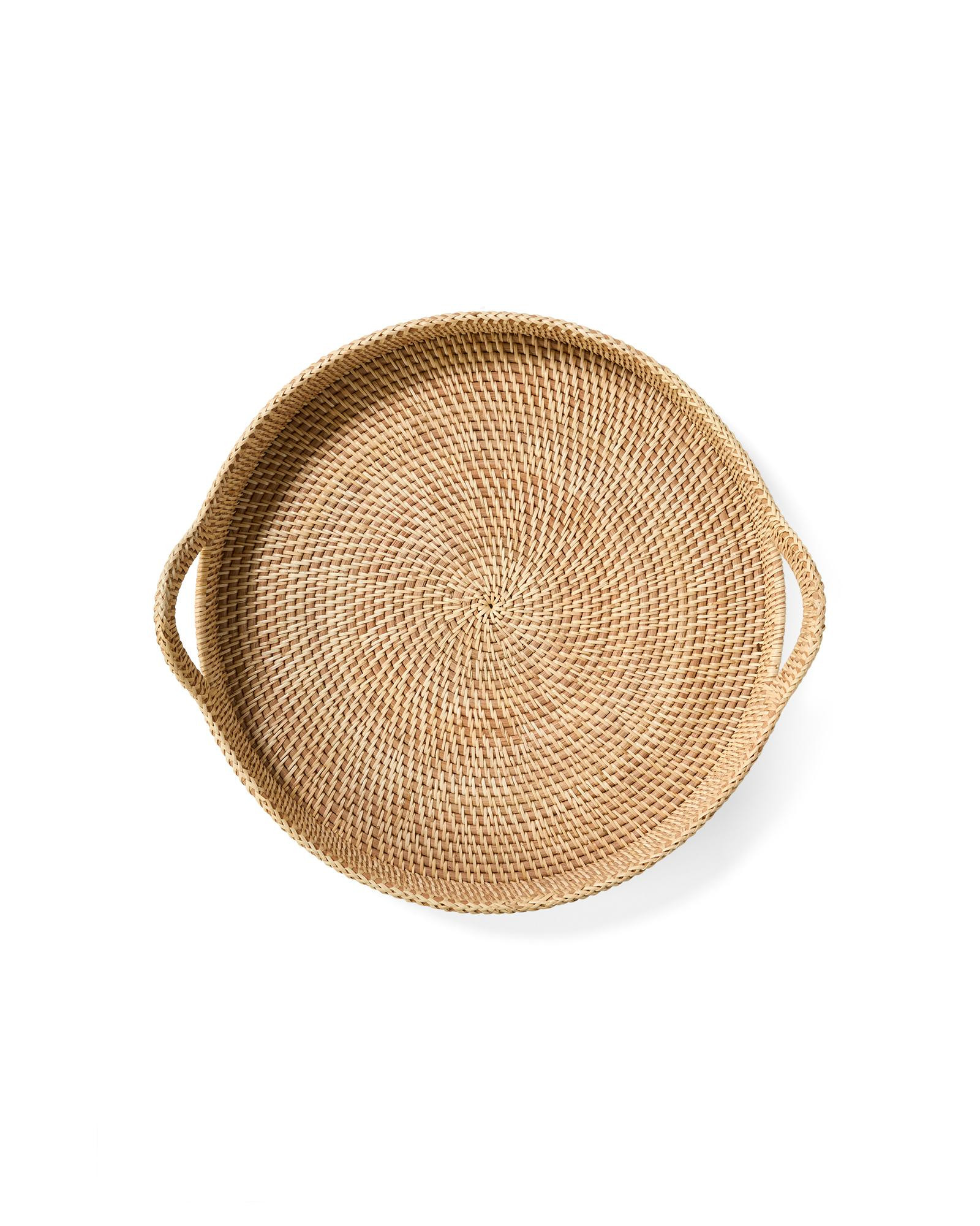 Hand-Woven Rattan Tray | Serena and Lily