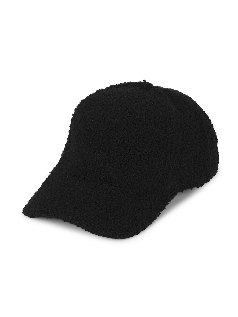 Women's Faux Sherpa Baseball Cap - Black | Saks Fifth Avenue