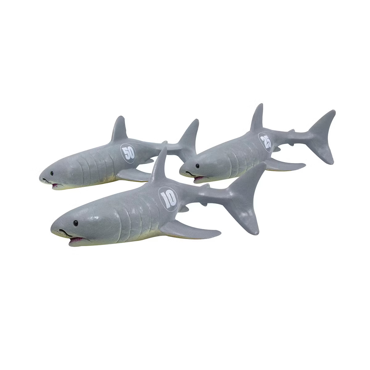Swimline 3ct Shark Frenzy Swimming Pool Dive Toy Game 7" - Gray/White | Target