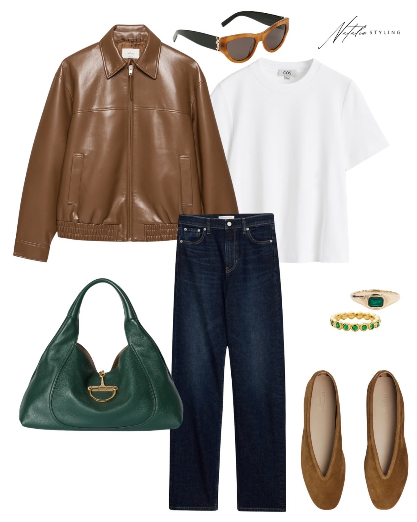 Rich cognac leather, crisp white, dark denim & touches of deep green 🥃🌲

The perfect city chic outfit. 

#outfitinspo #personalstylist #wardrobestylist #fashionblogger outfitoftoday

#LTKSeasonal #LTKootd #LTKgrwm
