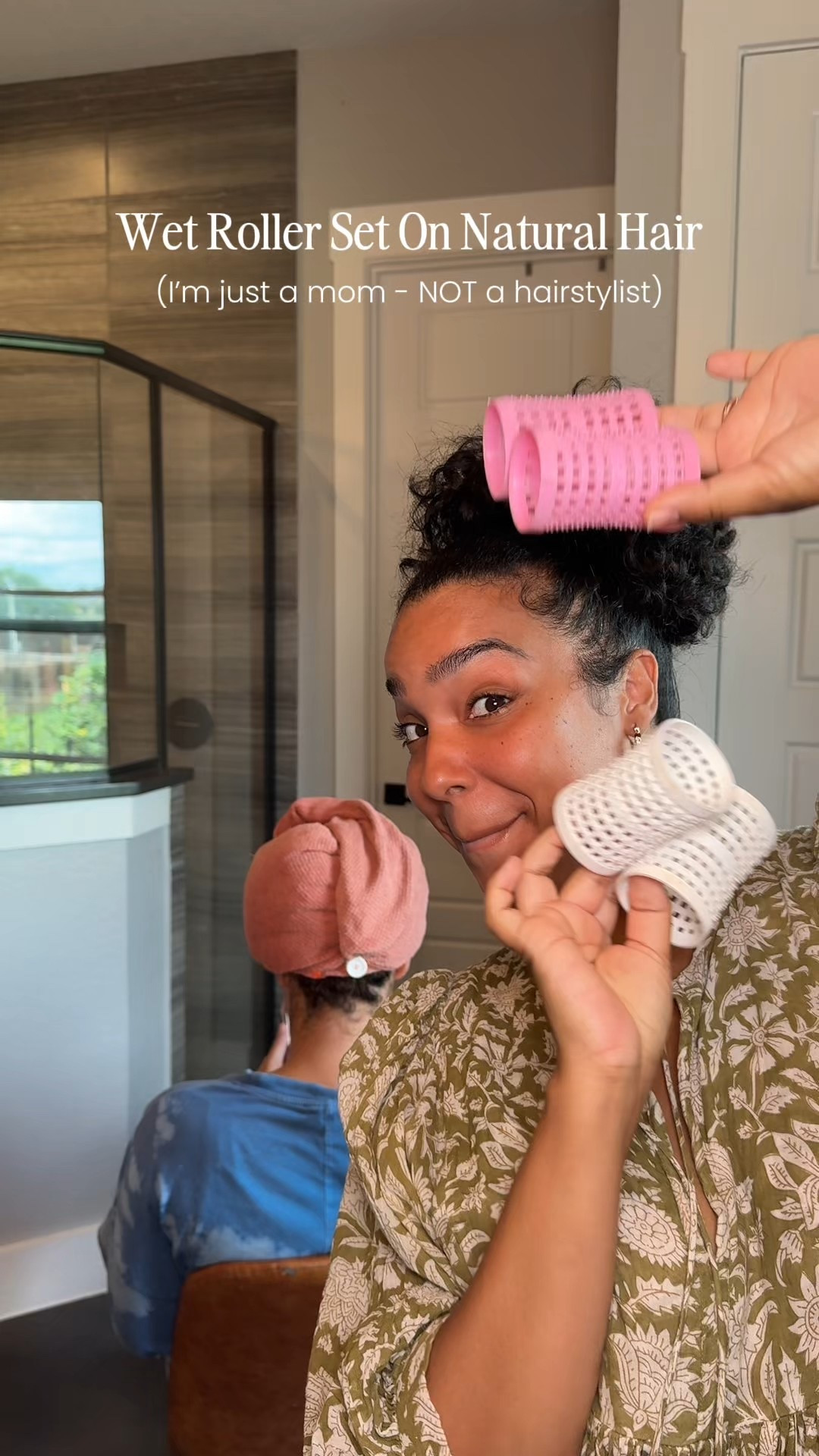 Wet roller set on natural hair! 

#LTKBeauty
