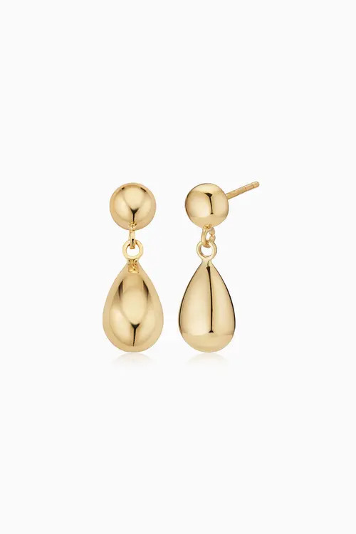 Oradina 14K Gold Dripping Gold Drop Earrings in Yellow Gold at Nordstrom, Size Medium | Nordstrom