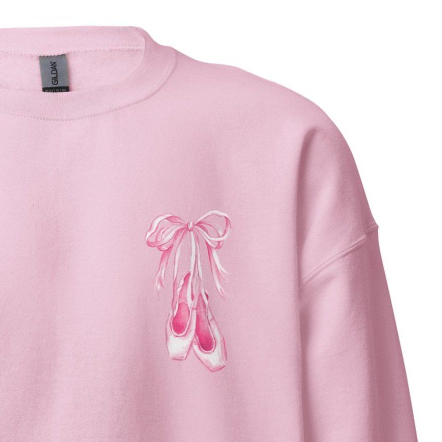 PRE-ORDER Pink Pointe Shoes Sweatshirt (Multiple Colors Available) — Simply Jessica Marie | Simply Jessica Marie