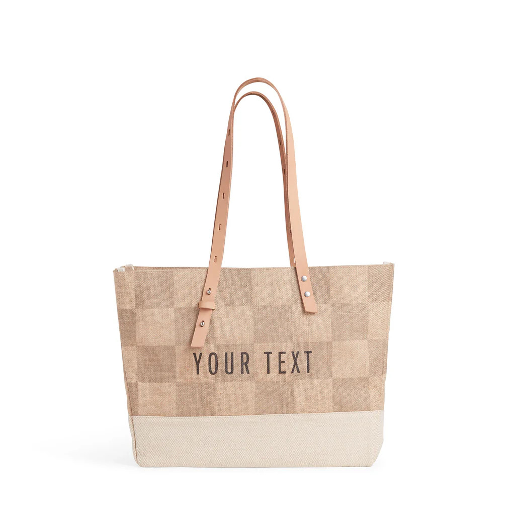 Shoulder Market Bag in Checker | Apolis