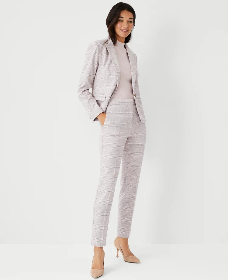 The High Rise Ankle Pant in Plaid | Ann Taylor (US)