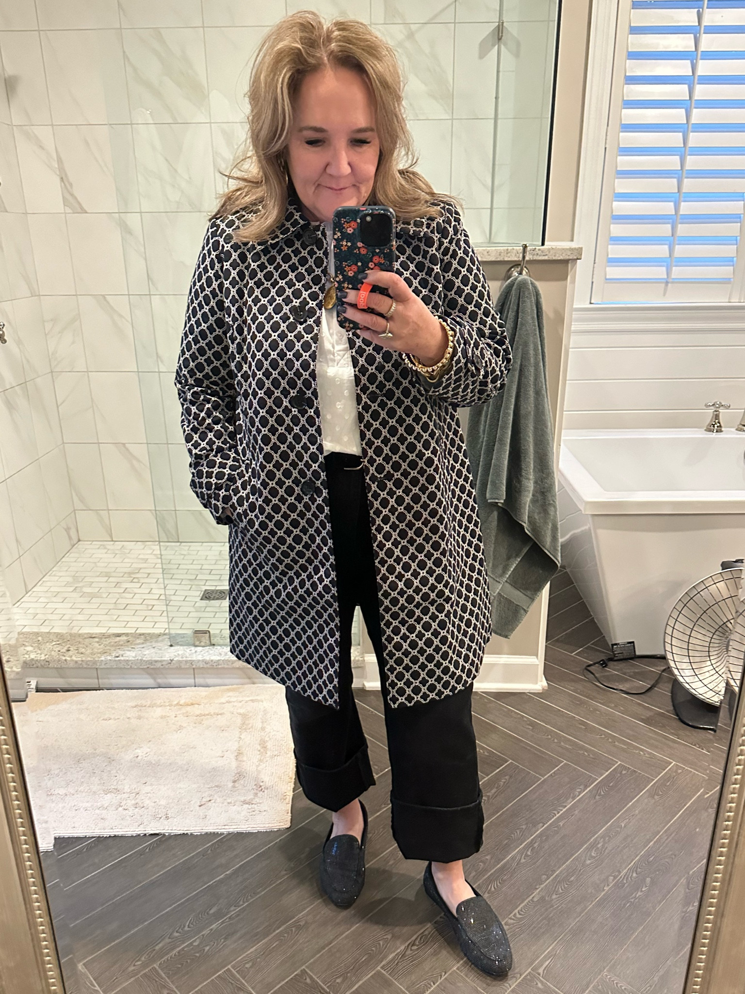 Loooove this coat. Lightweight jacket for spring. Or wear it instead of a blazer. Wearing a size petite large. Coat 25% off! 

Jeans are  full length and I just added a cuff. I’m in a 32 but they really are big. So grab your smaller size. 

#LTKmidsize #LTKover40 #LTKsalealert