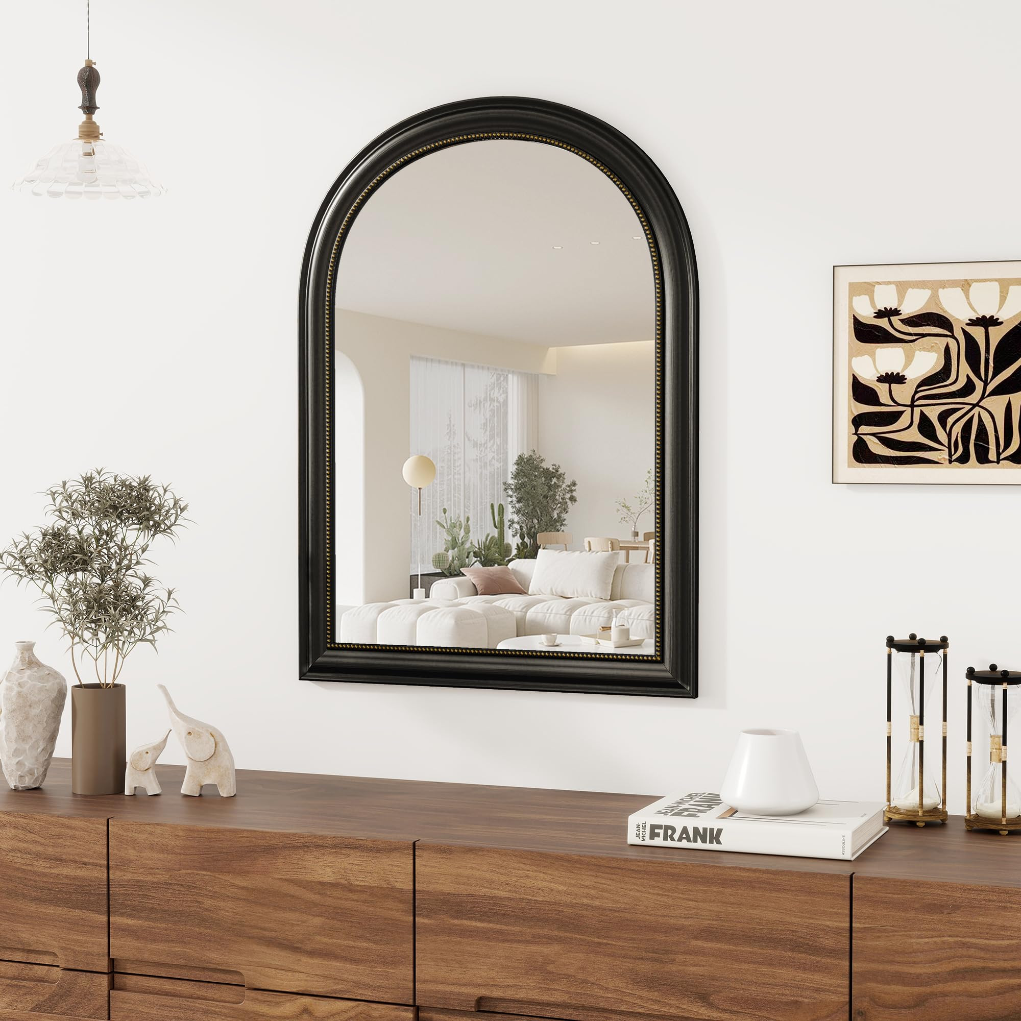 Axeman 22x30 Arched Wall Mirror, Decorative Bathroom Mirror, Traditional Vintage Wall Mounted Mir... | Amazon (US)