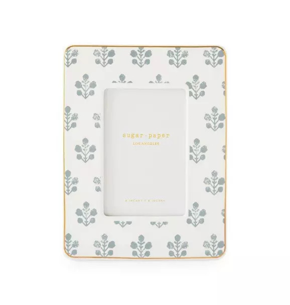 Sugar Paper Dusty Blue Floral Frame | Janie and Jack