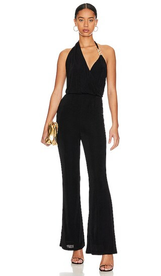 MISHA Inga Slinky Jumpsuit in Black. - size L (also in M, S, XL, XS) | Revolve Clothing (Global)