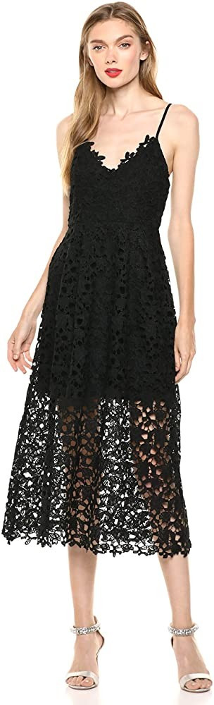 ASTR the label Women's Sleeveless Lace Fit & Flare Midi Dress | Amazon (US)