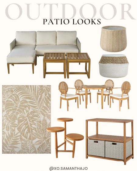 Outdoor Patio Furniture 

Affordable outdoor furniture- home decor - outdoor rug - neutral outdoor decor - palm leaf rug - teak patio furniture- planters - pots - woven pots - outdoor sectional - outdoor buffet table - outdoor dining table - patio dining table - plant stands - boho - neutral home - walmart 

#LTKstyletip #LTKhome #LTKFind