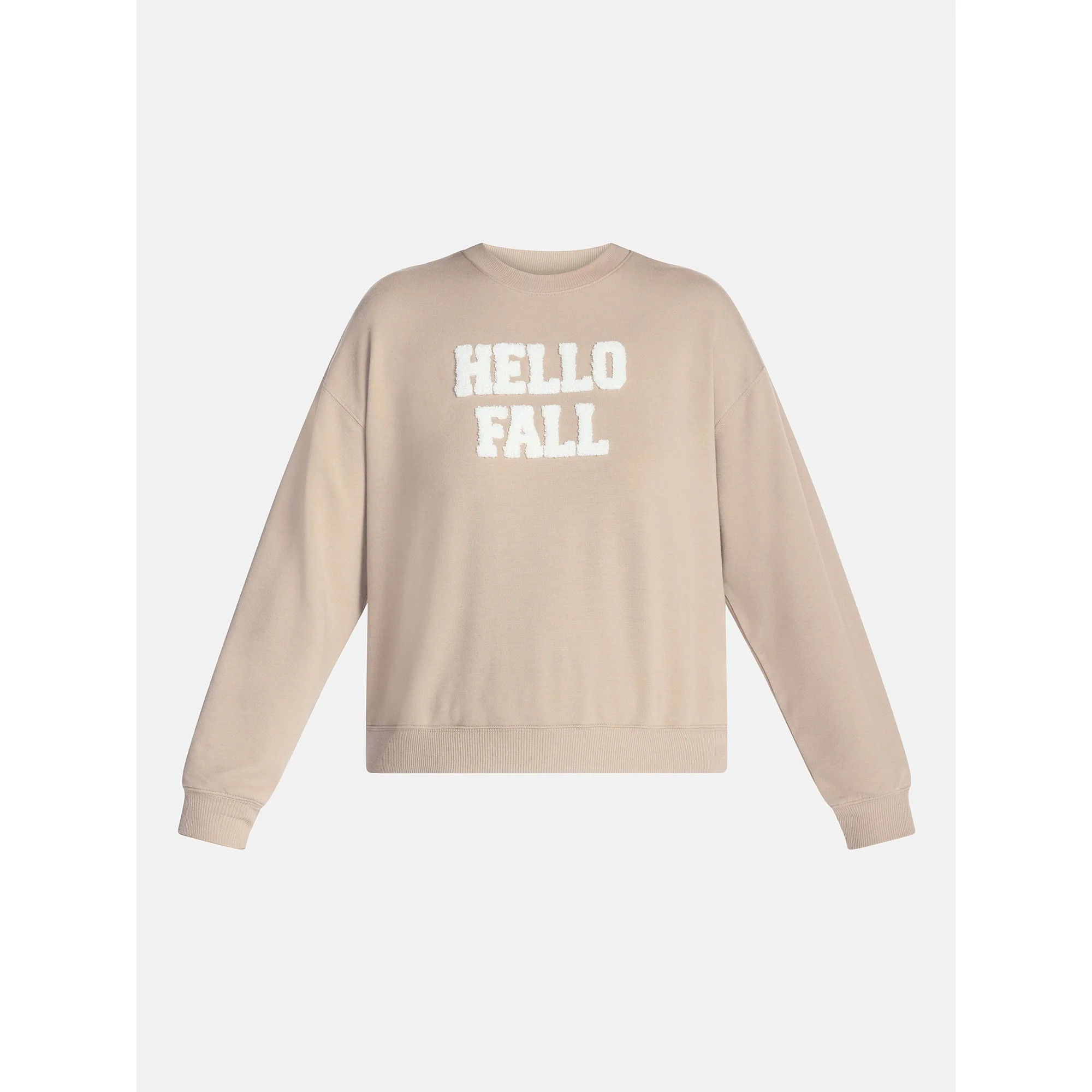 Halloween and Fall Women's French Terry Knit Lounge Sleep Top with Long Sleeves, Sizes XS-3X | Walmart (US)