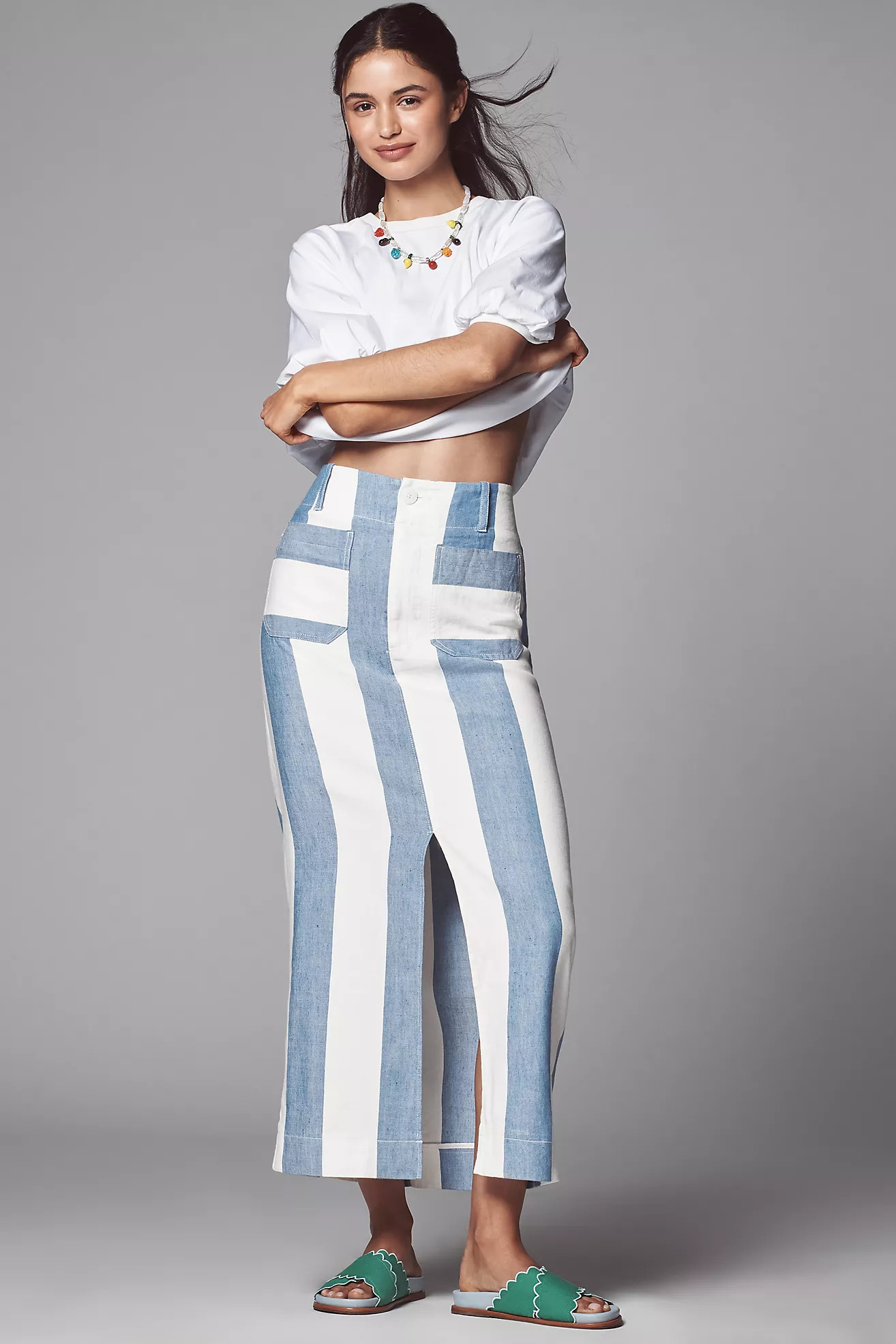 The Colette Maxi Skirt by Maeve: Linen Edition | Anthropologie (US)