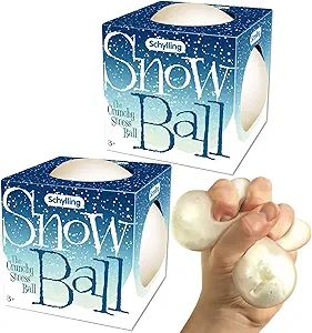 Schylling Snow Ball (NeeDoh) Crunchy, Squishy, Squeezy, Stretchy Stress Balls Gift Set Bundle - 2... | Amazon (US)