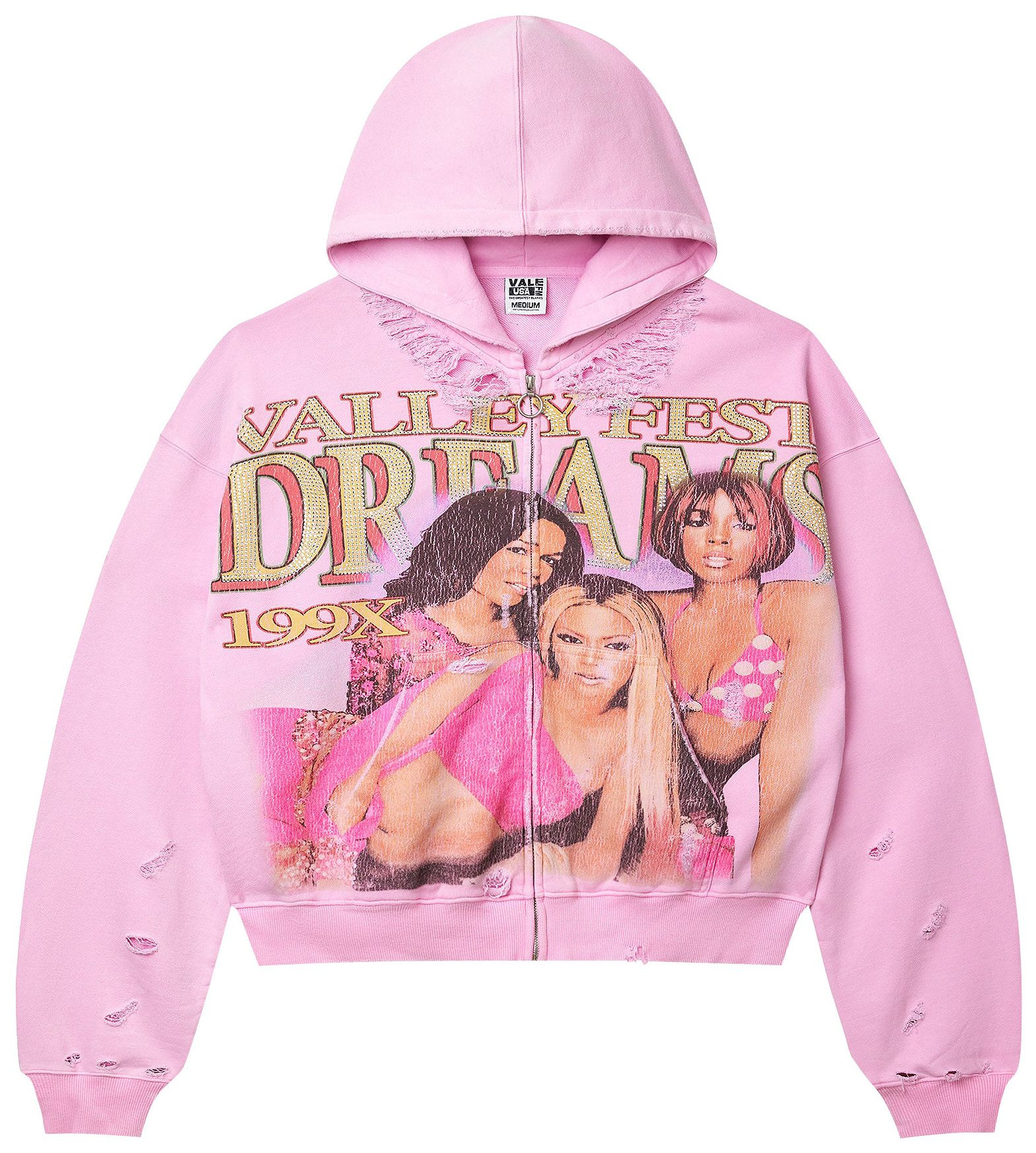 Vale Forever Dreams Zip Up Hoodie 'Pink' | GOAT