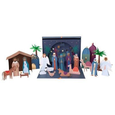 Meri Meri Nativity Paper Craft Advent Calendar (Pack of 1) | Target