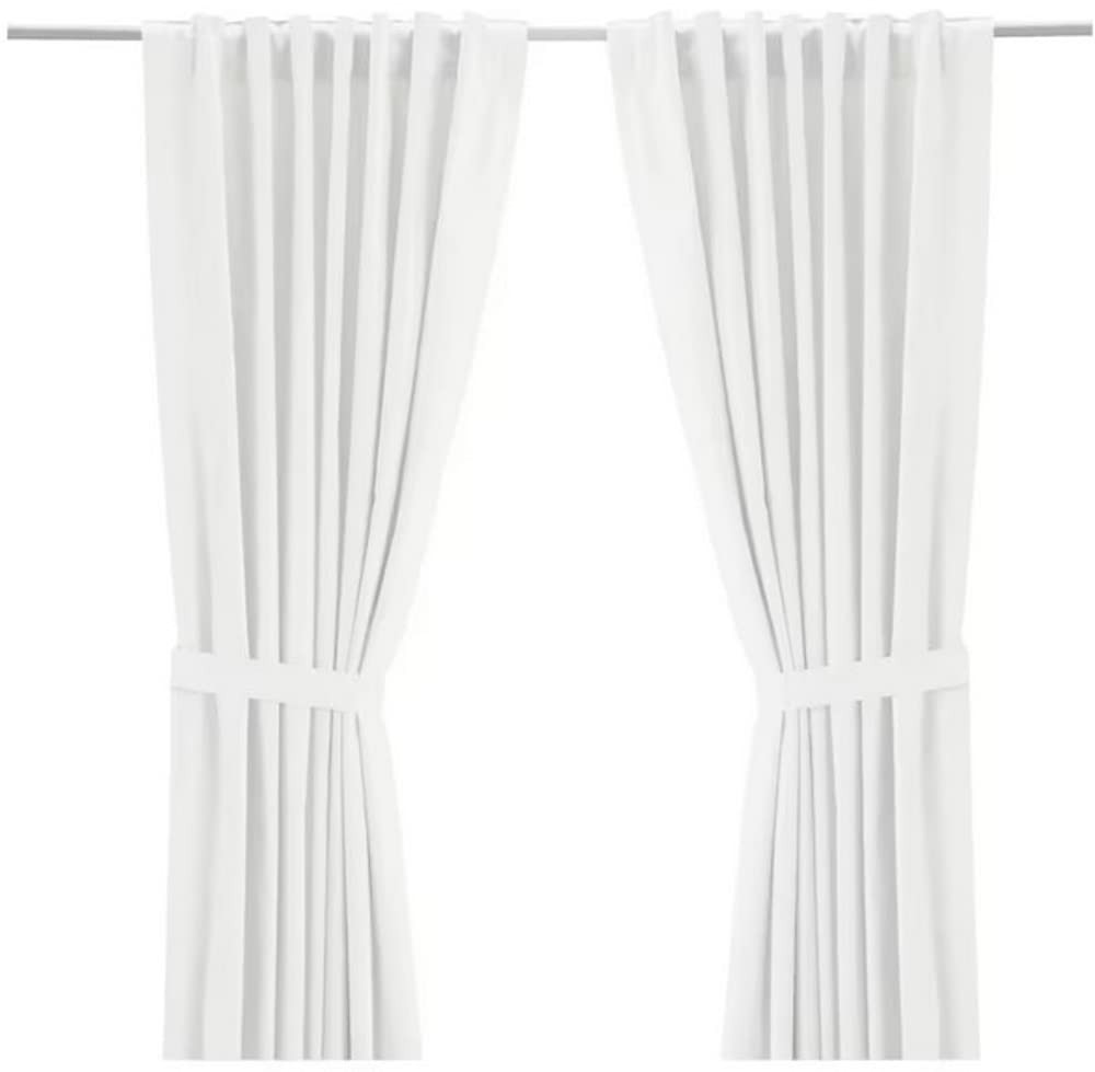 IKEA Ritva White Curtain Set - Size: 57 x 98 (1, White) | Amazon (US)