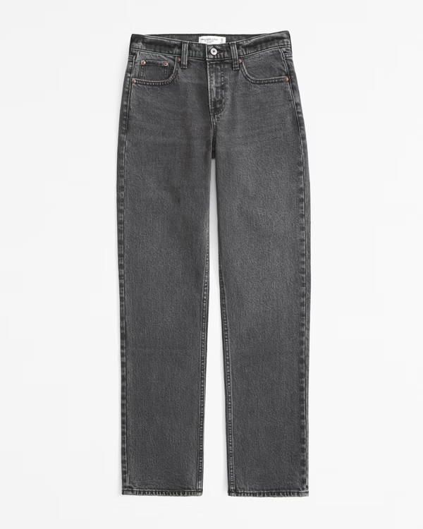Women's Mid Rise 90s Straight Jean | Women's Bottoms | Abercrombie.com | Abercrombie & Fitch (US)