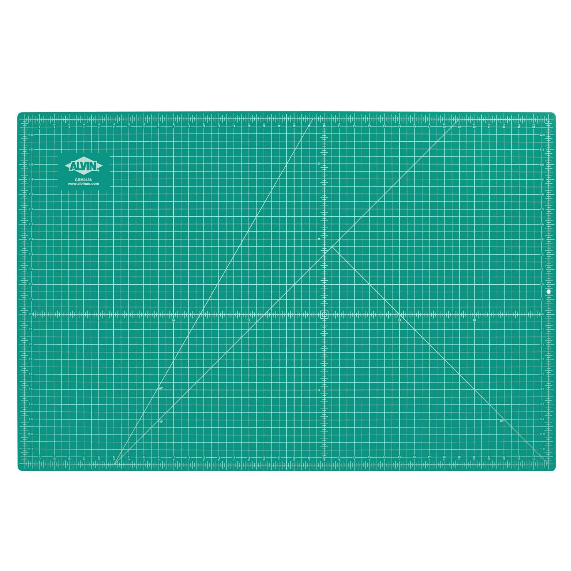 ALVIN, GBM Series Professional Self-Healing Cutting Mat, Green/Black Double-Sided, Gridded Rotary... | Amazon (US)