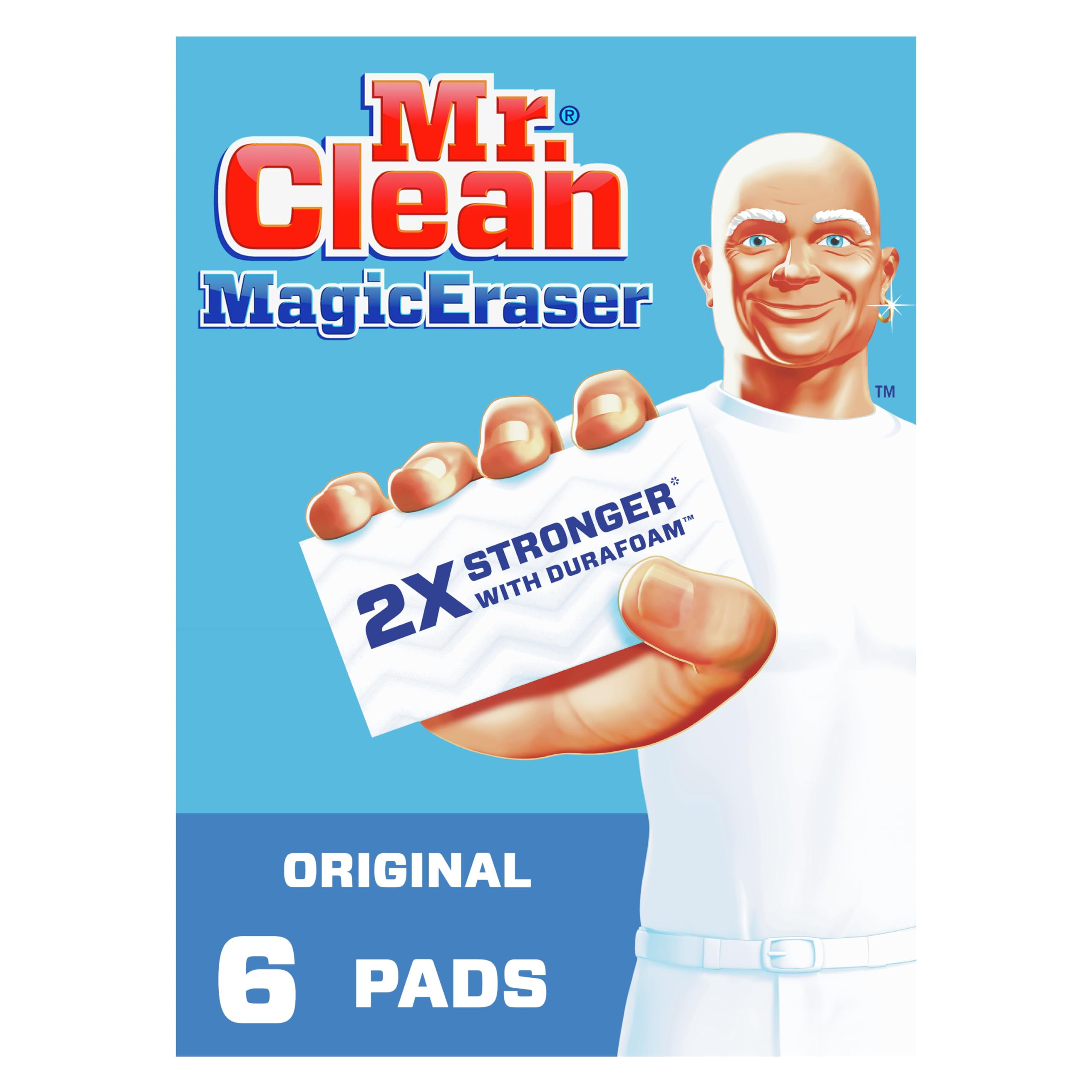 Mr. Clean Magic Eraser Original Cleaning Pads, Multi Purpose Cleaner, Bathroom Cleaning Supplies,... | Amazon (US)