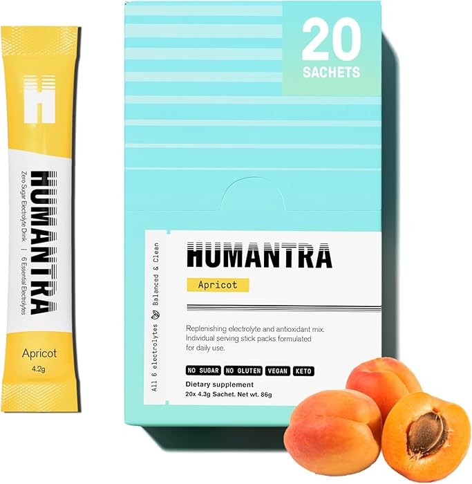 Humantra Electrolyte Packets | Zero Sugar | W/ 6 Electrolytes | Electrolytes Powder (20 Count, Ap... | Amazon (UK)