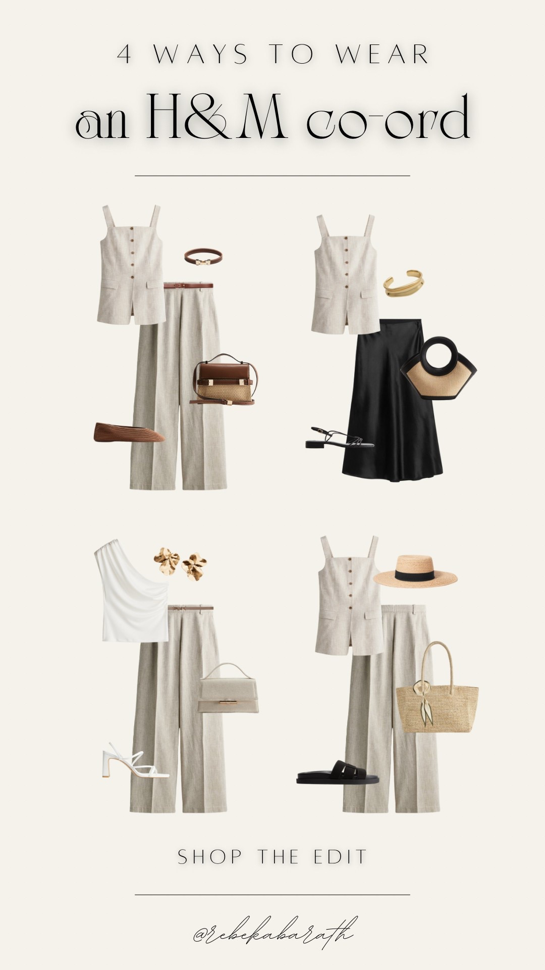 4 chic ways to style an H&M co-ord this summer 💫

H&M edit | summer outfits | co-ord set | minimal style | neutral tones | wardrobe essentials 

#LTKStyleTip #LTKFindsUnder100 #LTKShoeCrush