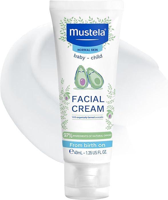 Mustela - Hydra B\u00e9b\u00e9 Facial Cream \u2013 Non-Greasy Moisturising Cream with Avocado Per... | Amazon (UK)