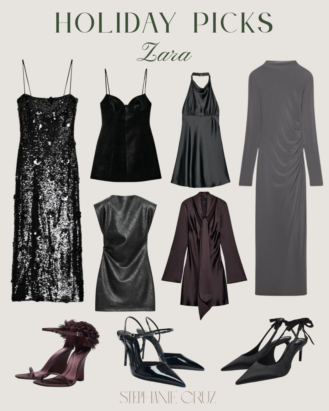 Holiday nights call for something sleek. 

#ZaraFinds #HolidayOutfits  #EveningWear 

 #LTKHoliday #LTKootd