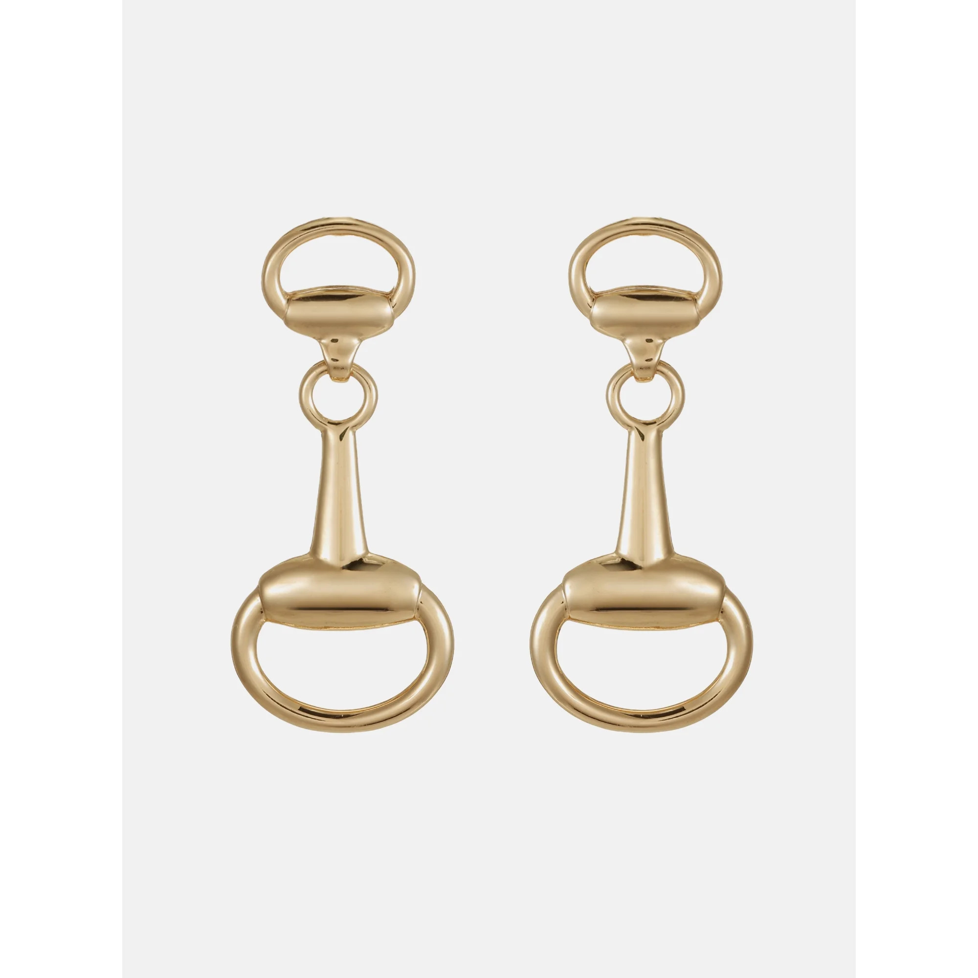 Scenario Horsebit Drop Earrings  Gold-Tone | Walmart (US)