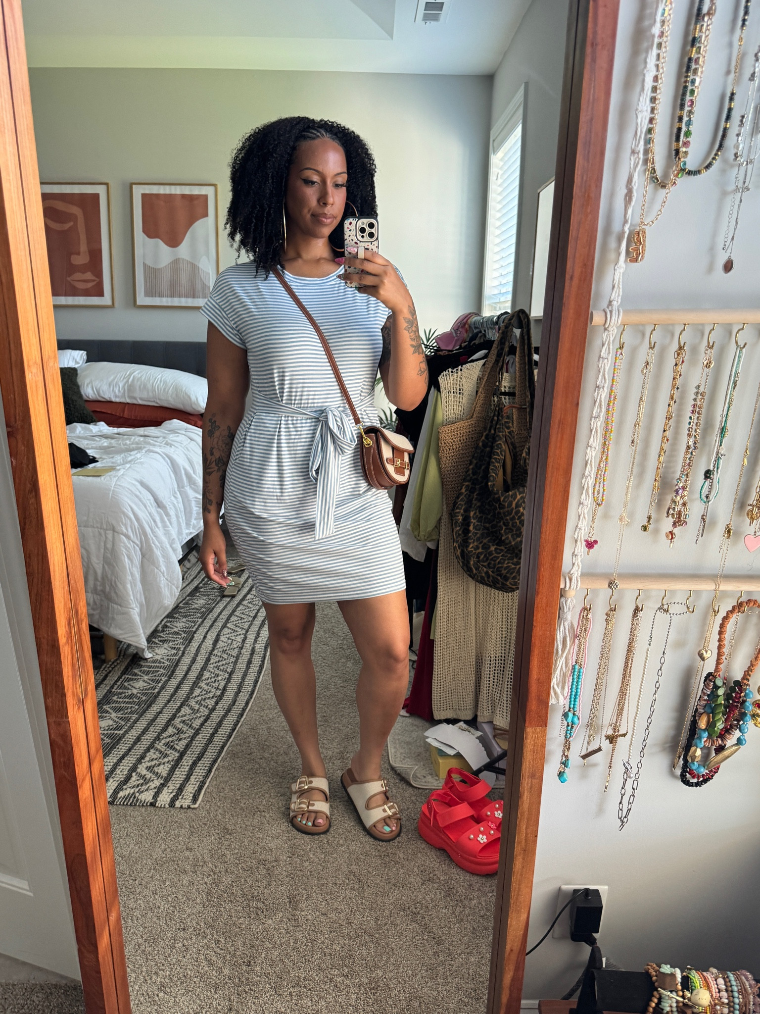 I’m wearing a large in the dress

#LTKTall #LTKootd #LTKMidsize
