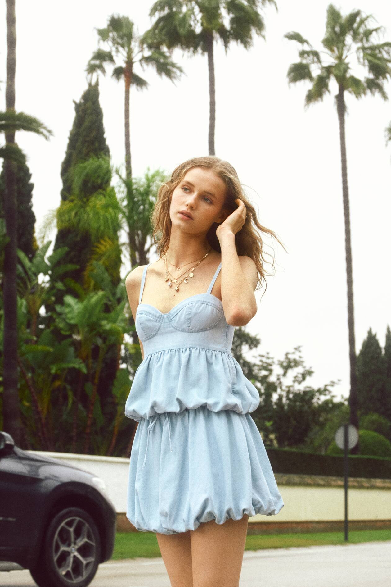 Bubble-Hem Denim Skirt | H&M (US, CA, MX)