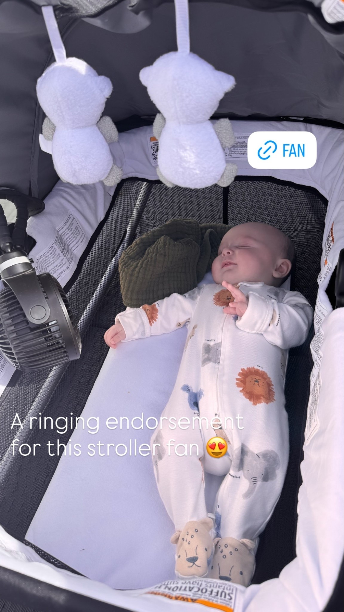 A ringing endorsement for this stroller fan 😍

#LTKmomlife #LTKBaby #LTKKids