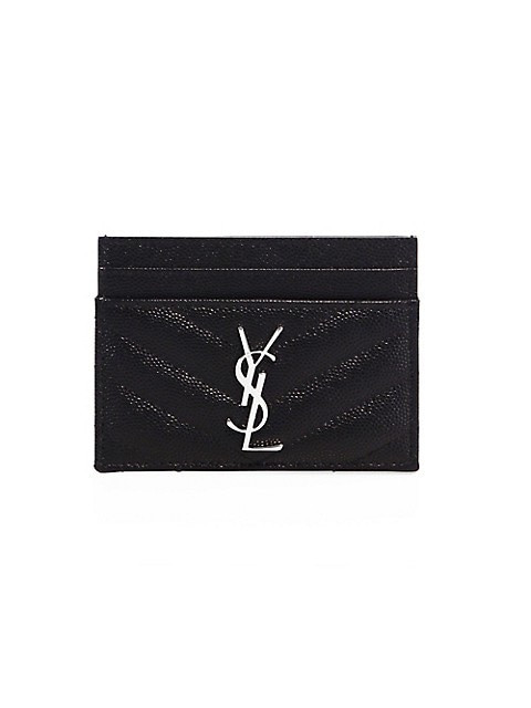 Monogram Matelassé Leather Card Case | Saks Fifth Avenue
